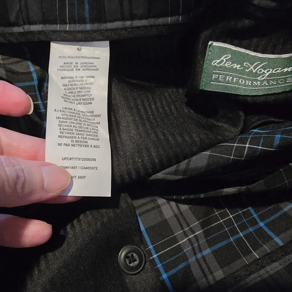 Men's Ben Hogan Black and Blue Size 42 - Picture 3 of 6